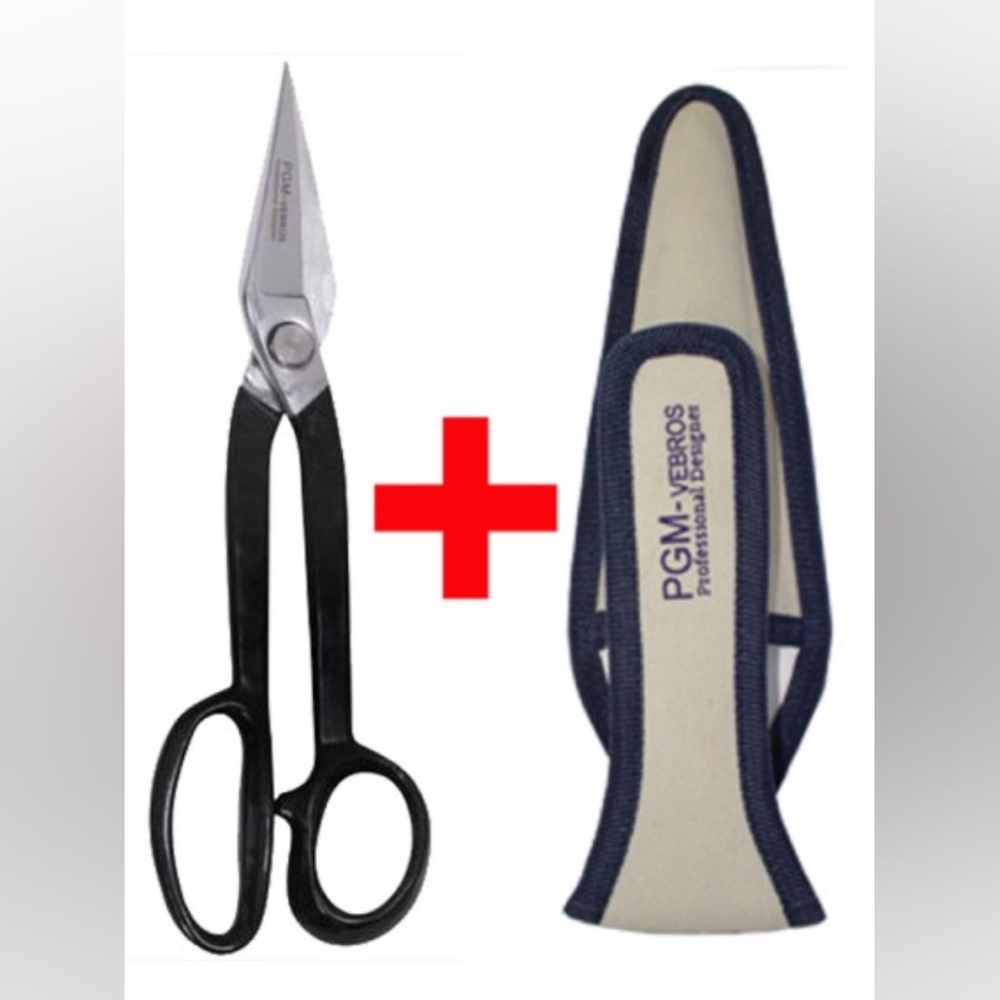 PGM Professional Pattern Shears with Heavy Duty Canvas Safety Bag